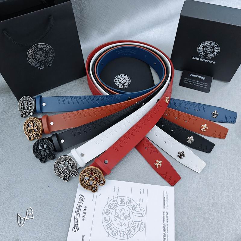 Chrome Hearts belt 38mmX90-125cm lb72